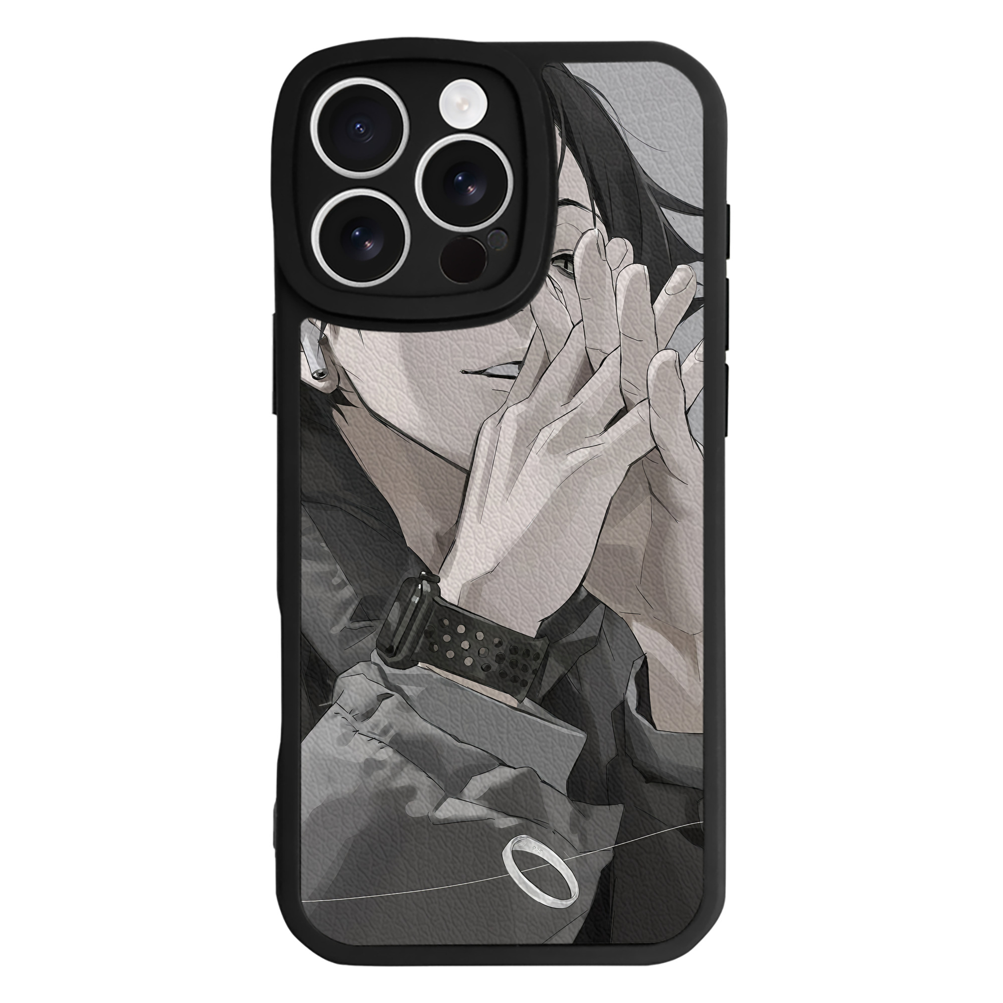 （画像用） ハイキュー!! Haikyu!! 【iPhone 16シリーズ対応】シリコンスマホケース（レザー調） 材質：シリコン